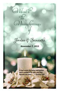 Wedding Program Cover Template 7 - Version 1